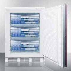 Summit 24" Wide Built-In All-Freezer (Panel Not Included) with 3.5 cu. ft. Capacity, Right Hinge, Manual Defrost, Approved for Medical Use, Adjustable Thermostat - VT65ML7BI - The Home Selection