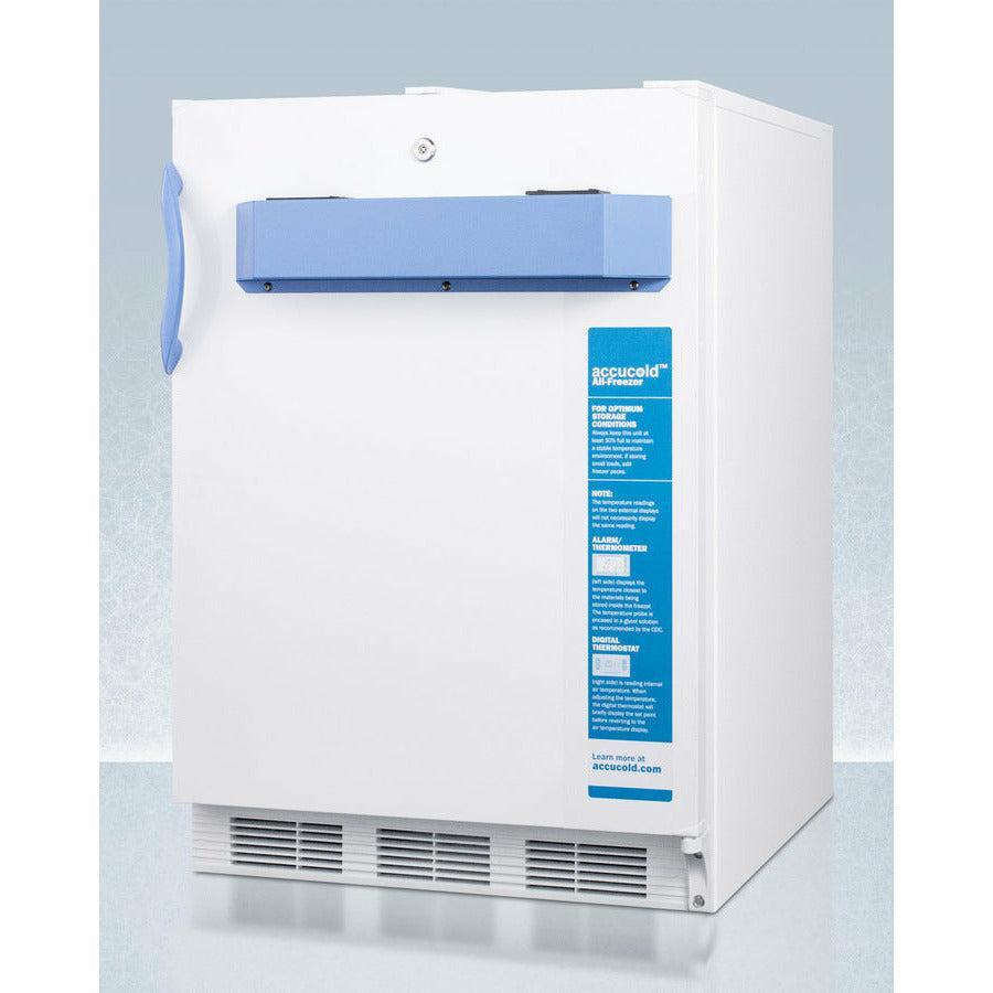 Summit 24" Wide Built-In All-Freezer with 3.2 cu. ft. Capacity, Right Hinge, Manual Defrost, ADA Compliant, Approved for Medical Use, Factory Installed Lock, CFC Free - VT65MLBIMED2ADA - The Home Selection