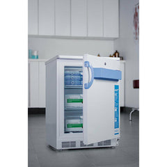 Summit 24" Wide Built-In All-Freezer with 3.2 Cu. Ft. Capacity, Slide-out Drawers, Digital Thermostat, NIST Calibrated Temperature/Alarm, Buffered Temperature Probe - VT65MLBIMED2 - The Home Selection