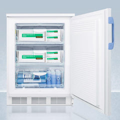 Summit 24" Wide Built-In All-Freezer with 3.2 Cu. Ft. Capacity, Slide-out Drawers, Digital Thermostat, NIST Calibrated Temperature/Alarm, Buffered Temperature Probe - VT65MLBIMED2 - The Home Selection