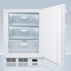 Summit 24" Wide Built-In All-Freezer, with 3.5 cu. ft. Capacity, Right Hinge, Manual Defrost, ADA Compliant - VT65MLBI - The Home Selection