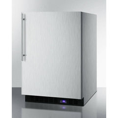 Summit 24" Wide Built-In All-Freezer with Adjustable Chrome Shelves, Door/Temperature Alarms, Temperature Memory Function - SCFF53BXCSS - The Home Selection