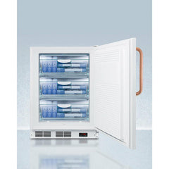 Summit 24" Wide Built-In All-Freezer with Antimicrobial Pure Copper Handle, ADA Compliant - VT65MLBITBCADA - The Home Selection