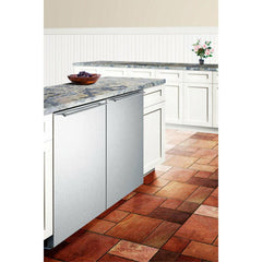Summit 24" Wide Built-In All-Freezer with High-Temperature Alarm, Adjustable Chrome Shelves, Temperature Memory Function, Frost-Free, Open Door Alarm, Built-In Capable, Professional Handle, Fingerprint Resistant - SCFF53BX - The Home Selection
