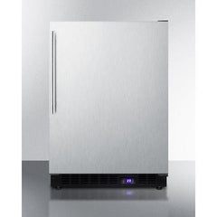 Summit 24" Wide Built-In All-Freezer with High-Temperature Alarm, Adjustable Chrome Shelves, Temperature Memory Function, Frost-Free, Open Door Alarm, Built-In Capable, Professional Handle, Fingerprint Resistant - SCFF53BX - The Home Selection