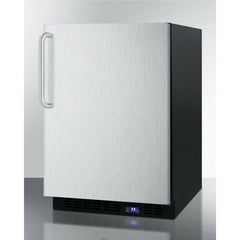 Summit 24" Wide Built-In All-Freezer with High-Temperature Alarm, Adjustable Chrome Shelves, Temperature Memory Function, Frost-Free, Open Door Alarm, Built-In Capable, Professional Handle, Fingerprint Resistant - SCFF53BX - The Home Selection