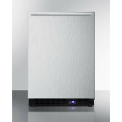 Summit 24" Wide Built-In All-Freezer With Icemaker, Adjustable Chrome Shelves, Door/Temperature Alarms, Temperature Memory Function, Recessed LED Light - SCFF53BXCSS - The Home Selection