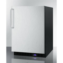 Summit 24" Wide Built-In All-Freezer With Icemaker, High-Temperature Alarm, Adjustable Chrome Shelves, Temperature Memory Function, Frost-Free, Open Door Alarm, Built-In Capable, Professional Handle, Fingerprint Resistant - SCFF53BX - The Home Selection