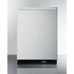 Summit 24" Wide Built-In All-Freezer With Icemaker, High-Temperature Alarm, Adjustable Chrome Shelves, Temperature Memory Function, Frost-Free, Open Door Alarm, Built-In Capable, Professional Handle, Fingerprint Resistant - SCFF53BX - The Home Selection