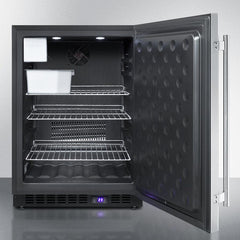 Summit 24" Wide Built-In All-Freezer With Icemaker (Panel Not Included) - SCFF53B - The Home Selection