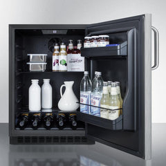 Summit 24" Wide Built-In All-Refrigerator, ADA Compliant - AL54CSSTB - The Home Selection