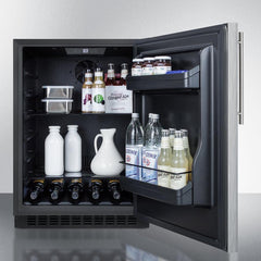 Summit 24" Wide Built-In All-Refrigerator, ADA Compliant - AL54SSHV - The Home Selection