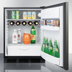 Summit 24" Wide Built-in All-Refrigerator, ADA Compliant - FF63BKBI - The Home Selection