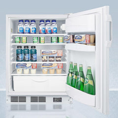 Summit 24" Wide Built-In All-Refrigerator, ADA Compliant - FF6LWBI7NZADA - The Home Selection