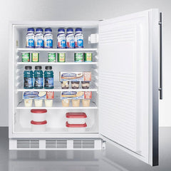 Summit 24" Wide Built-in All-Refrigerator, ADA Compliant - FF7LWBISS - The Home Selection