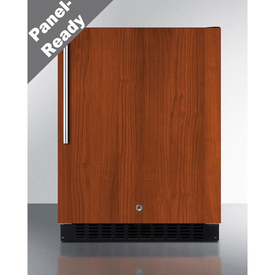Summit 24" Wide Built-In All-Refrigerator, ADA Compliant with 3.1 cu. ft. Capacity, 3 Chrome Shelves, Right Hinge, with Door Lock, Frost Free Defrost(Panel Not Included) - ASDS2413IF - The Home Selection