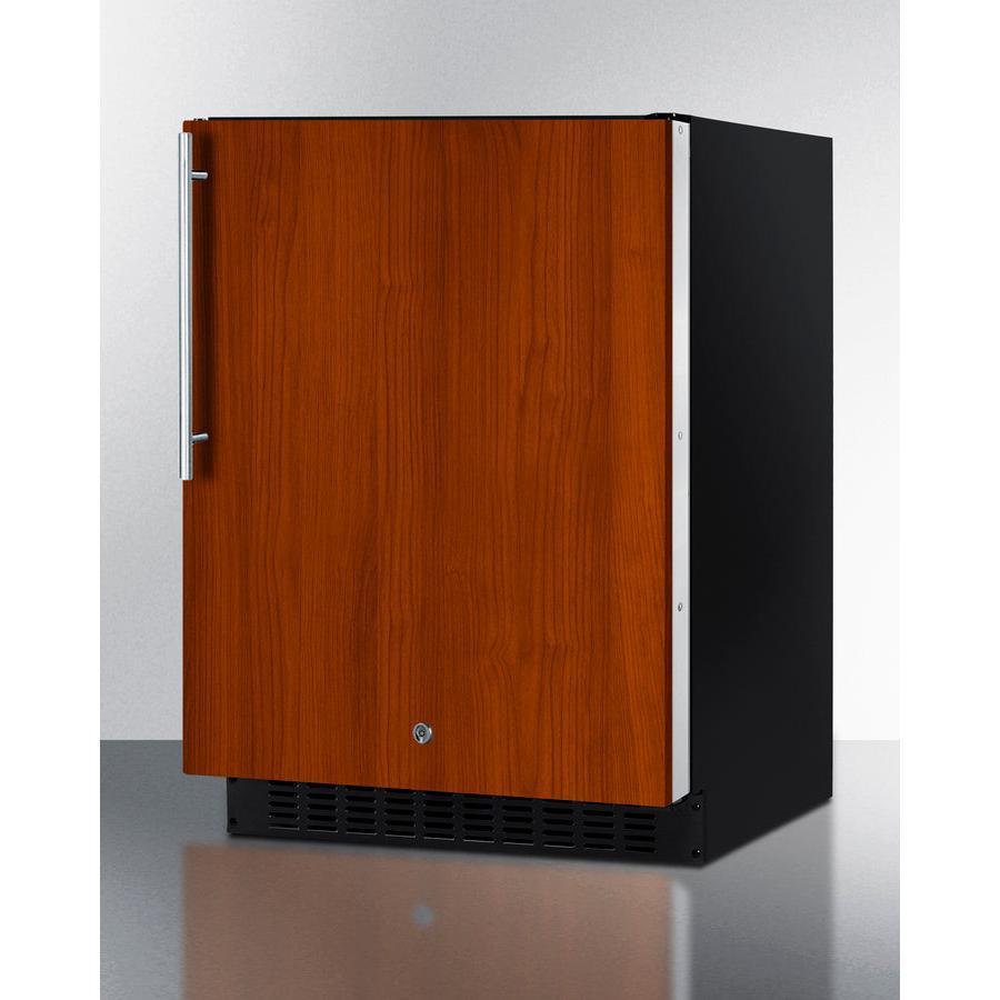 Summit 24" Wide Built-In All-Refrigerator, ADA Compliant with 3.1 cu. ft. Capacity, 3 Chrome Shelves, Right Hinge, with Door Lock, Frost Free Defrost(Panel Not Included) - ASDS2413IF - The Home Selection