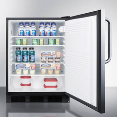 Summit 24" Wide Built-In All-Refrigerator - FF7BKBISS - The Home Selection