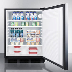 Summit 24" Wide Built-In All-Refrigerator - FF7BKBISS - The Home Selection
