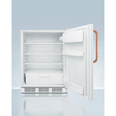 Summit 24" Wide Built-In All-Refrigerator with Antimicrobial Pure Copper Handle, ADA Compliant - FF6LWBI7TBCADA - The Home Selection