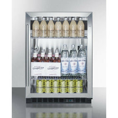 Summit 24" Wide Built-In Beverage Center - SCR610BL - The Home Selection
