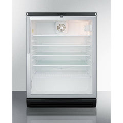 Summit 24" Wide Built-In Beverage Center with 5.5 cu. ft. Capacity Lock, 5 Shelves , Factory Installed Lock, CFC Free, Commercially Approved, Automatic Defrost - SCR600BGLBIHV - The Home Selection