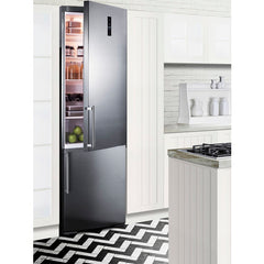 Summit 24" Wide Built-In Bottom Freezer Refrigerator - FFBF249SSBI - The Home Selection