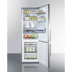 Summit 24" Wide Built-In Bottom Freezer Refrigerator - FFBF249SSBI - The Home Selection