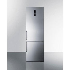 Summit 24" Wide Built-In Bottom Freezer Refrigerator With Icemaker - FFBF249SSBIIM - The Home Selection