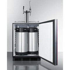 Summit 24" Wide Built-In Coffee Kegerator, ADA Compliant (Panel Not Included) - SBC58BLBIADAIFCMTWIN - The Home Selection