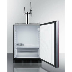 Summit 24" Wide Built-In Coffee Kegerator, ADA Compliant (Panel Not Included) - SBC58BLBIADAIFCMTWIN - The Home Selection