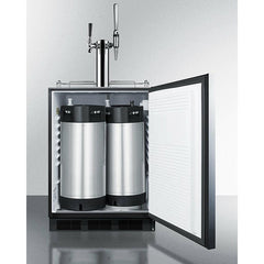 Summit 24" Wide Built-In Coffee Kegerator, ADA Compliant - SBC58BLBIADACMTWIN - The Home Selection