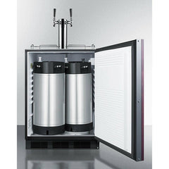 Summit 24" Wide Built-In Cold Brew Coffee Kegerator, ADA Compliant (Panel Not Included) - SBC58BLBIADAIFCFTWIN - The Home Selection