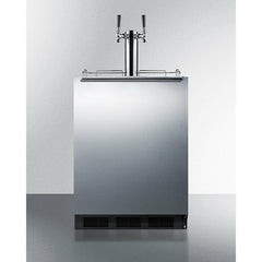 Summit 24" Wide Built-In Cold Brew Coffee Kegerator, ADA Compliant - SBC58BLBIADACFTWIN - The Home Selection