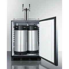 Summit 24" Wide Built-In Cold Brew Coffee Kegerator, ADA Compliant - SBC58BLBIADACFTWIN - The Home Selection