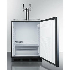 Summit 24" Wide Built-In Cold Brew Coffee Kegerator, ADA Compliant - SBC58BLBIADACFTWIN - The Home Selection