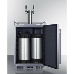 Summit 24" Wide Built-In Cold Brew Coffee Kegerator - SBC682CFTWIN - The Home Selection