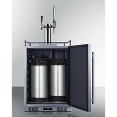 Summit 24" Wide Built-In Cold Brew/Nitro-Infused Coffee Kegerator - SBC682CMTWIN - The Home Selection