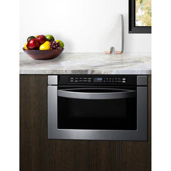 Summit 24" Wide Built-In Drawer Microwave - MDR245SS - The Home Selection