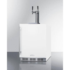 Summit 24" Wide Built-In Kegerator, ADA Compliant with Complete Tap Kit, Dual Tap System, Panel-ready Door, Automatic Defrost, Built-in Capable, Interior Light - SBC58WHBIADA - The Home Selection