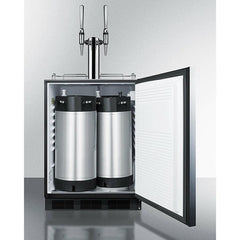 Summit 24" Wide Built-In Nitro-Infused Coffee Kegerator, ADA Compliant - SBC58BLBIADANCFTWIN - The Home Selection