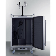 Summit 24" Wide Built-In Outdoor Commercial Beer Kegerator - BC74OSCOM - The Home Selection