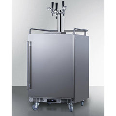 Summit 24" Wide Built-In Outdoor Commercial Beer Kegerator - BC74OSCOM - The Home Selection