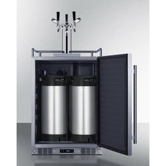 Summit 24" Wide Built-In Outdoor Commercial Beer Kegerator - BC74OSCOM - The Home Selection