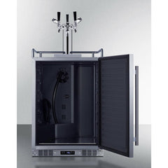 Summit 24" Wide Built-In Outdoor Commercial Beer Kegerator - BC74OSCOM - The Home Selection