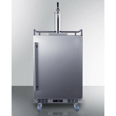 Summit 24" Wide Built-In Outdoor Commercial Beer Kegerator - BC74OSCOM - The Home Selection