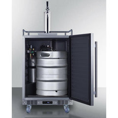 Summit 24" Wide Built-In Outdoor Commercial Beer Kegerator - BC74OSCOM - The Home Selection