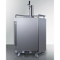 Summit 24" Wide Built-In Outdoor Commercial Beer Kegerator - BC74OSCOM - The Home Selection