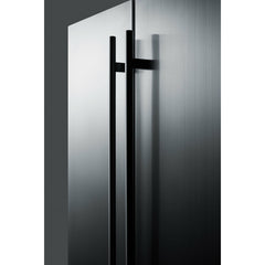Summit 24" Wide Built-In Outdoor Wine/Beverage Center with 5.1 cu. ft. Capacity 9 Shelves Including Wine Racks, CFC Free, Outdoor Use Approved, 304 Grade Stainless Steel in Stainless Steel - CL66FDOS - The Home Selection
