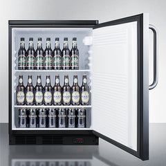 Summit 24" Wide Built-in Pub cellar - FF7LBLKBIPUBSS - The Home Selection